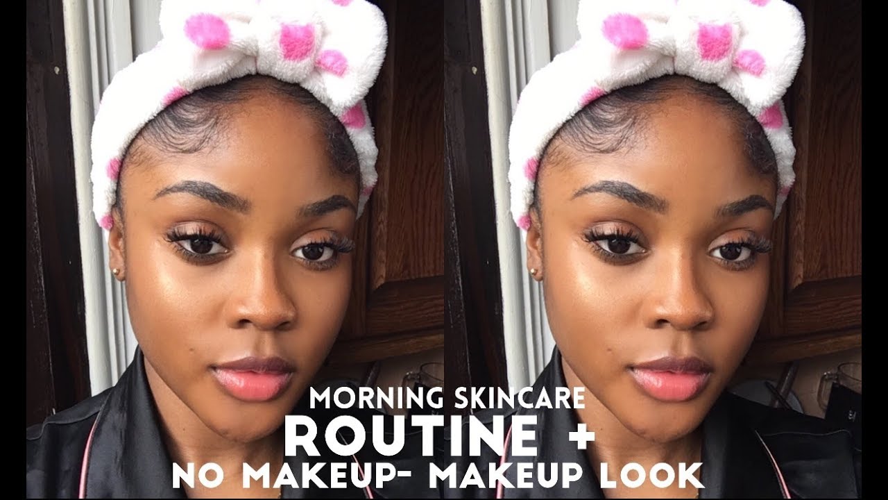 MORNING SKINCARE ROUTINE + NO MAKEUP-MAKEUP LOOK| KAISERCOBY