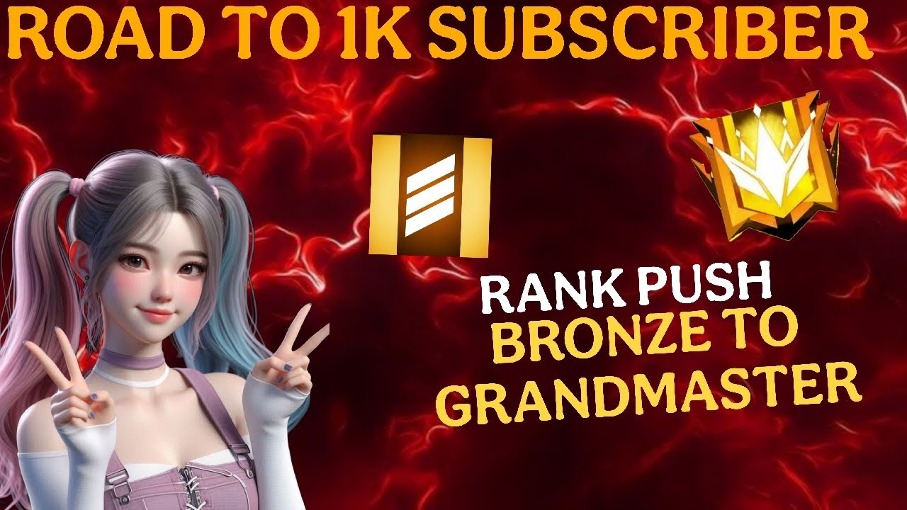 DAY 06 FREEFIRE MOBILE LIVE 🔥 RANK PUSH TO GRANDMASTER 😎 