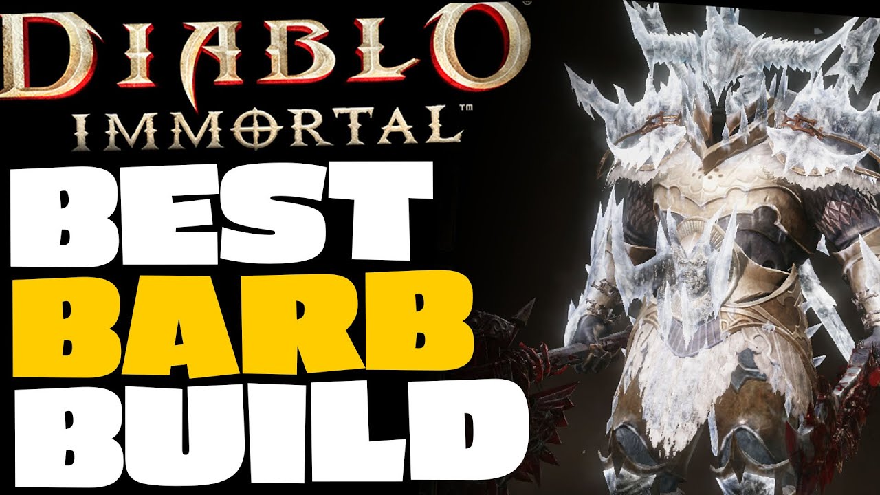 Use THIS Barbarian BUILD!  LEGENDARY Items SKILLS And Gems | Diablo Immortal