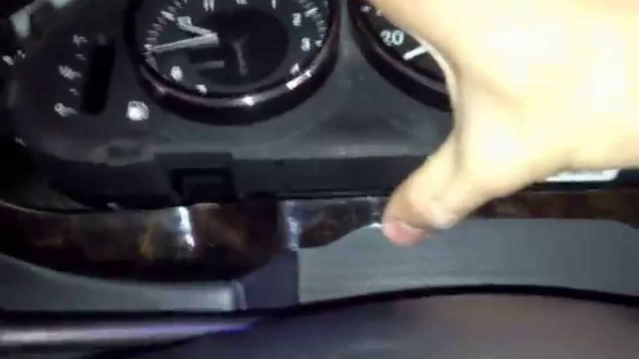 Разборка панели приборов w219 CLS
