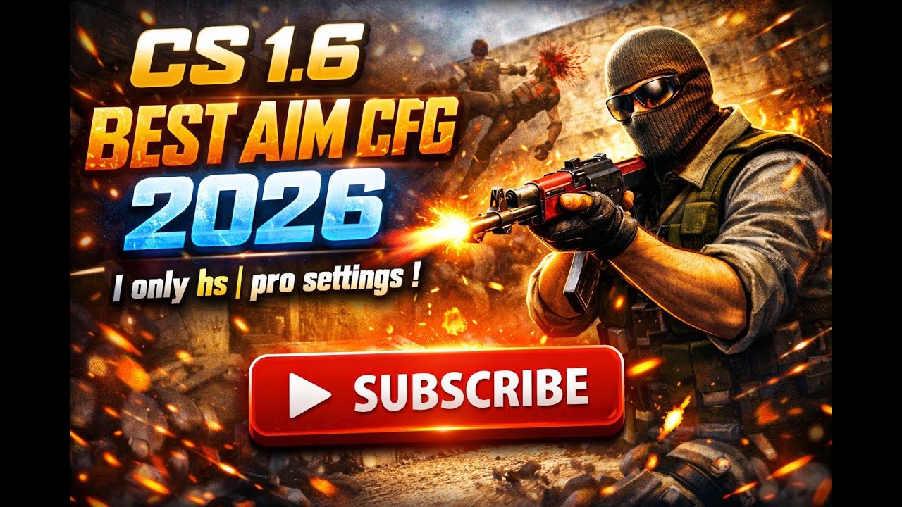 Cs 1.6 Best  aim cfg 2026  | oldstar.cfg 100%hs | Pro settings !