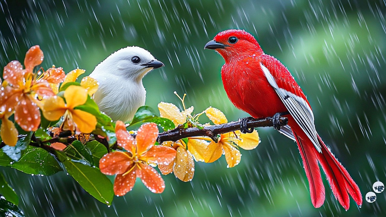 Непревзойденная терапия дождем и пением птиц 🌧️ Мгновенное снятие тревоги, эмоциональная детоксик...