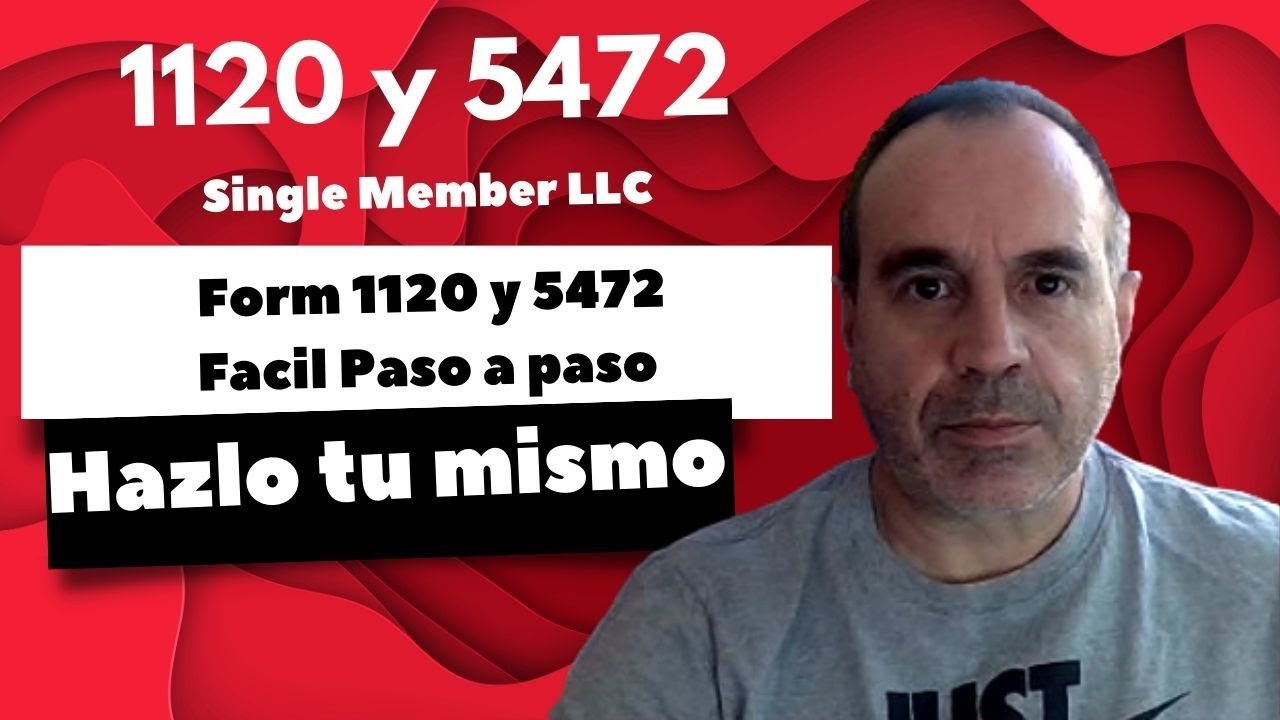 Impuestos 1120 y 5472 LLC Single Member facil y por ti mismo.#amazonfba #impuestos #usa #empresas