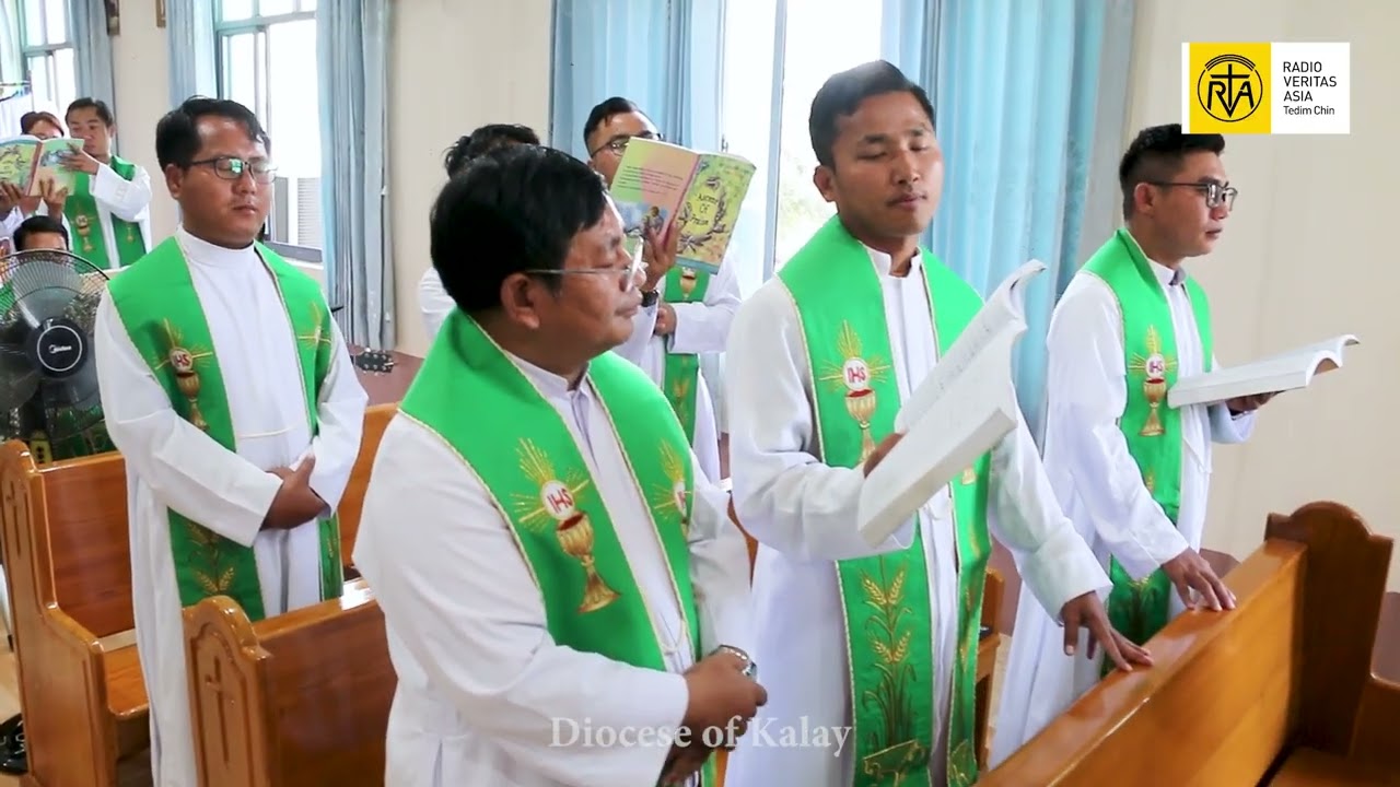 Priests of Kalay Diocese Joyfully sang at the End of the Mass (9.2.2026)