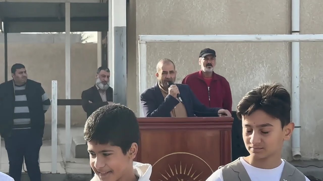 مراسيم رفعة العلم و تكريم التلاميذ المتفوقين دراسياً في امتحانات نصف السنة 