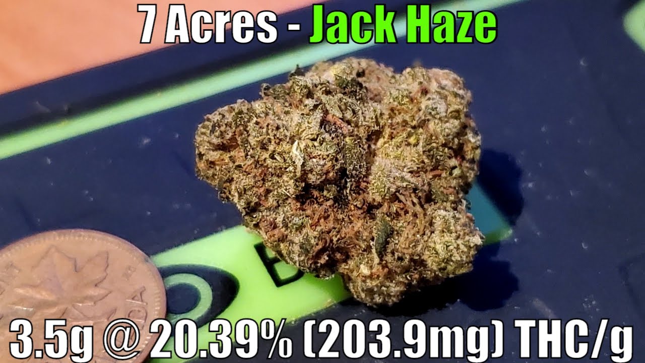 7 Acres - Jack Haze - Unboxing Review - 3.5g @ 20.39% (203.9mg) THC/g (+Extreme Closeups)
