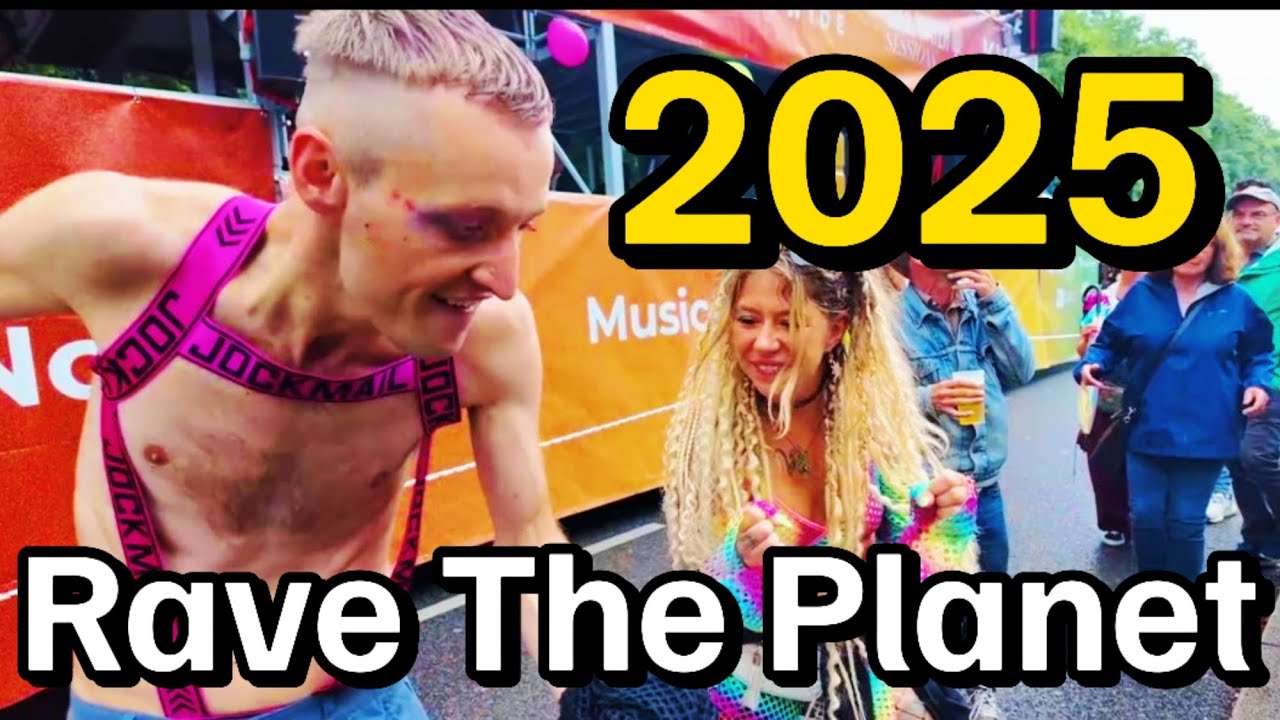 Rave The Planet Parade 2025 | Berlin Techno Demonstration & Walking Tour | 4K🇩🇪 テクノ音楽