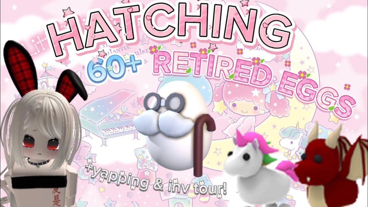 Hatching 60+ RETIRED EGGS In Adopt Me!! | Did I get lucky?| Adopt Me | ROBLOX ( + YAPPING & INV TOUR