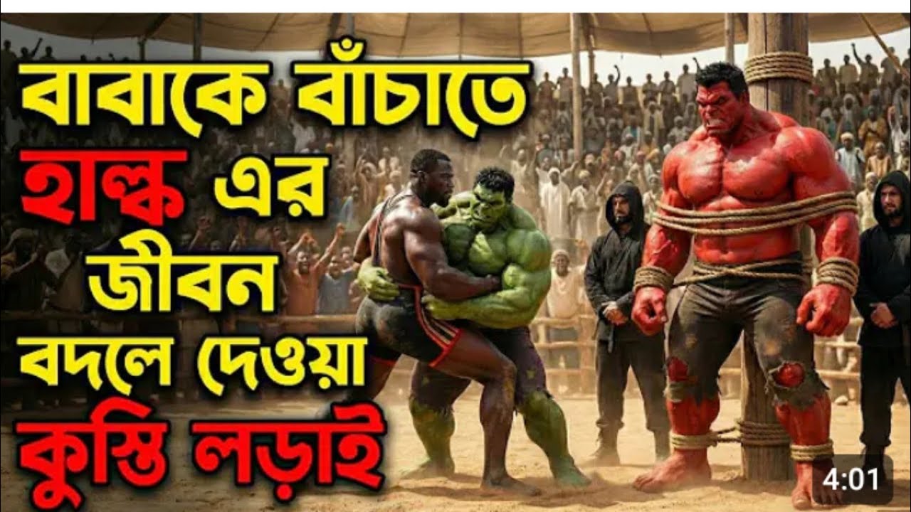 বাবাকে বাঁচাতে গিয়ে হাল্ক কঠিন সিন্ধান্ত নেই Hulk Ai Video Bangla! Veu3 New video #viral 