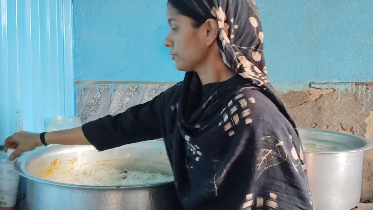 Lady master of biryani please comment and share 