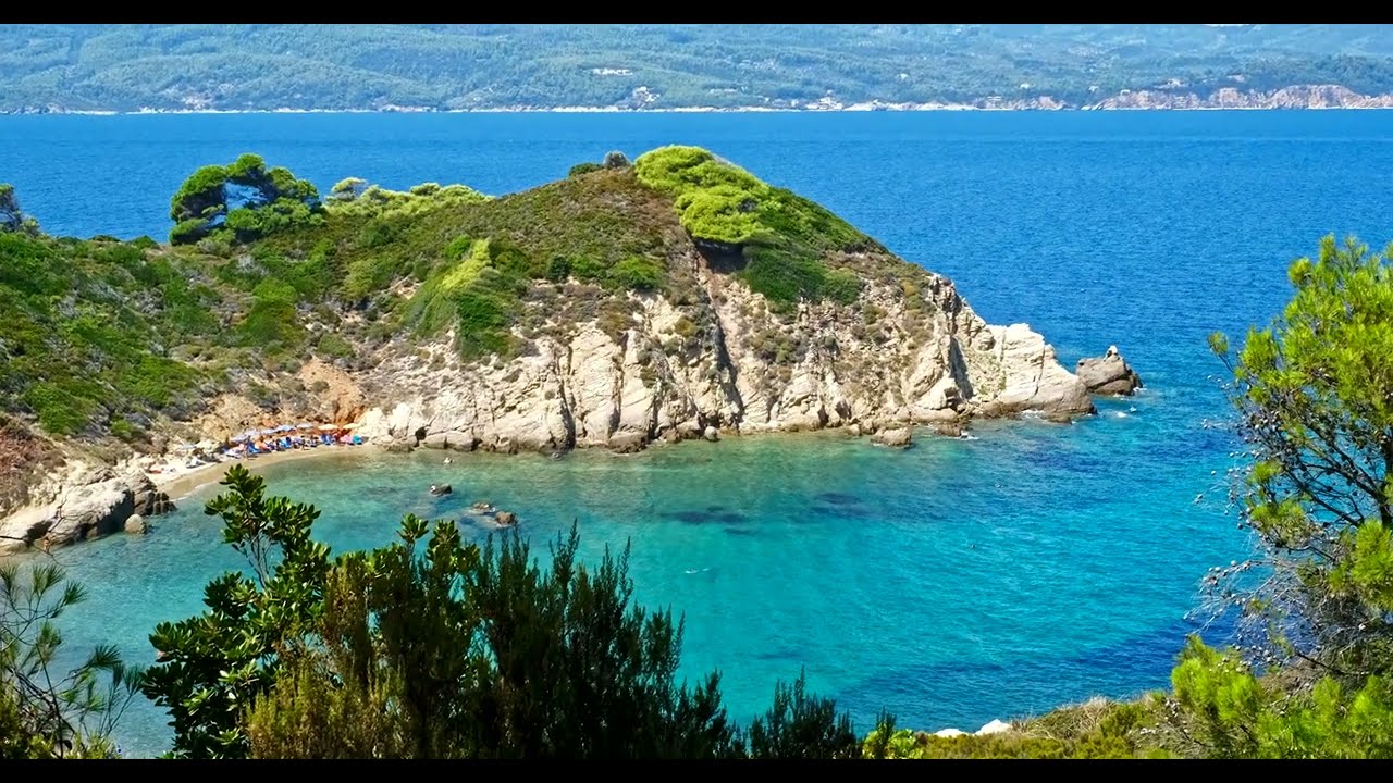 Skiathos Dreams (Greece). Peaceful, gentle and beautiful, original 4K piano & video
