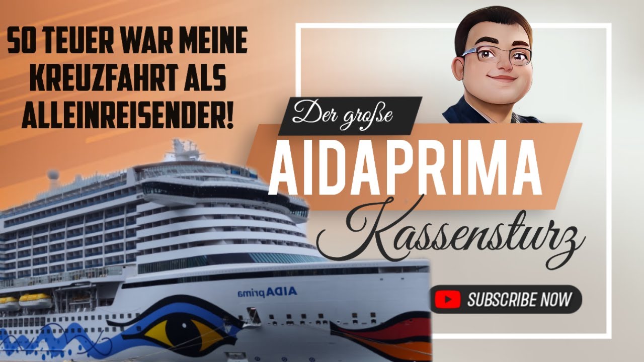 AIDA Reise: Was kostet eine Kreuzfahrt als Alleinreisender? Mein Kassensturz!