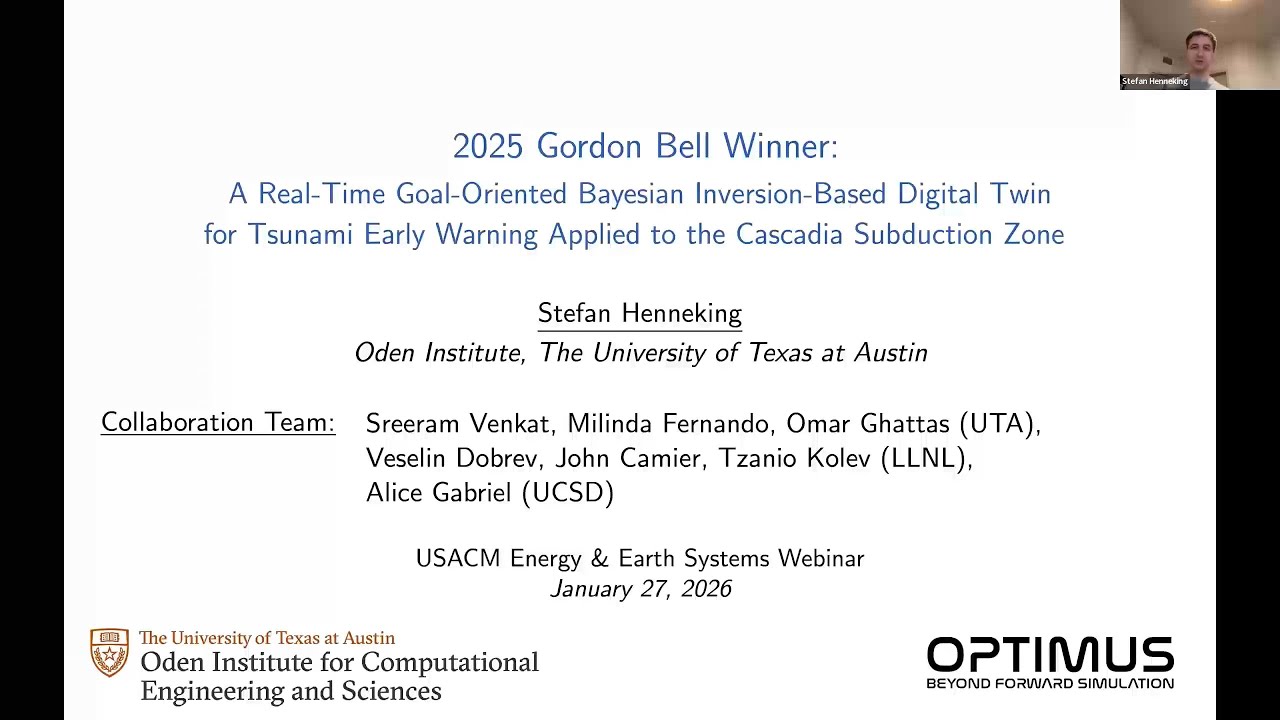 USACM Energy & Earth Systems TTA Seminar - Stefan Henneking