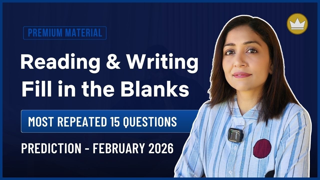 Reading & Writing Fill in the Blanks | Prediction Questions | February 2026 | PTE with Tejal