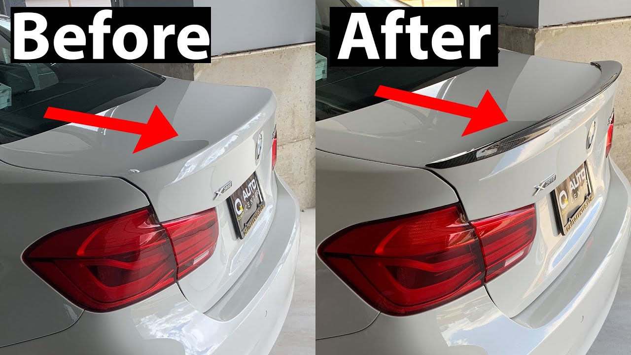 Установка карбонового спойлера BMW F30