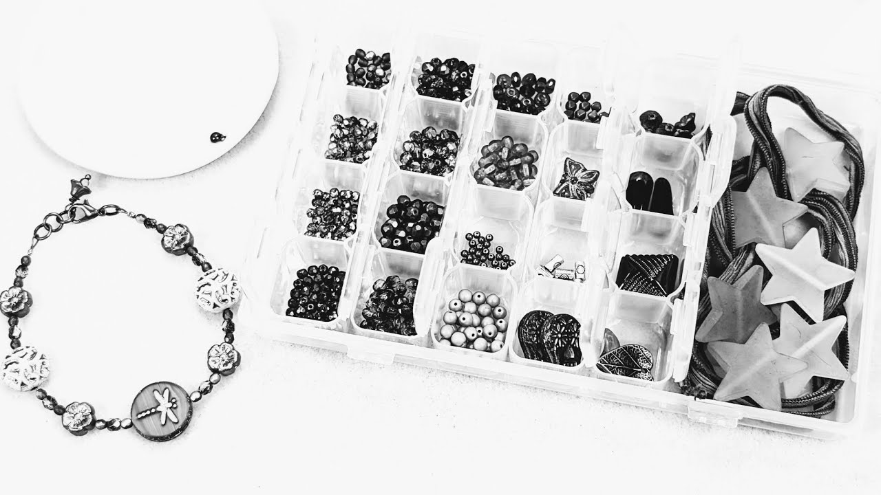 Organizing the March 2026 Dollar Bead Box & bag + a quick bracelet design