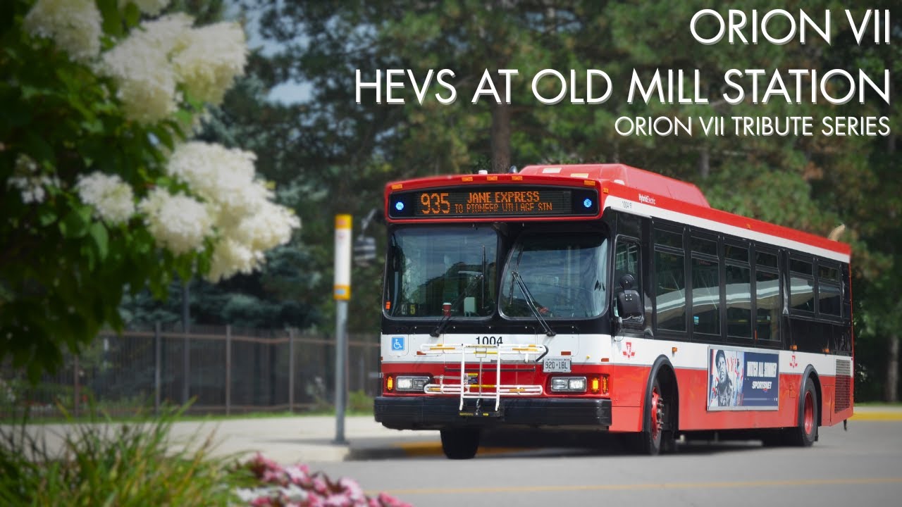 TTC Orion VII OG Hybrid buses at Old Mill Station | Orion VII Tribute Series