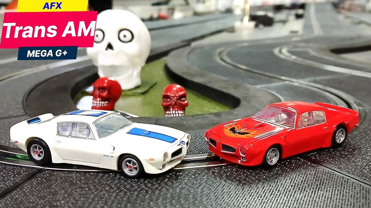 AFX Firebird Trans AM Mega G +  HO Slot Cars UNBOXING