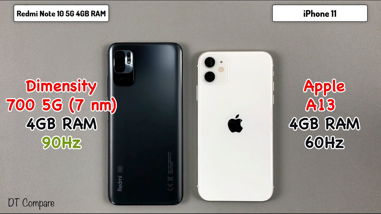 iPhone 11 vs Xiaomi Redmi Note 10 5G Speed Test & Camera Test