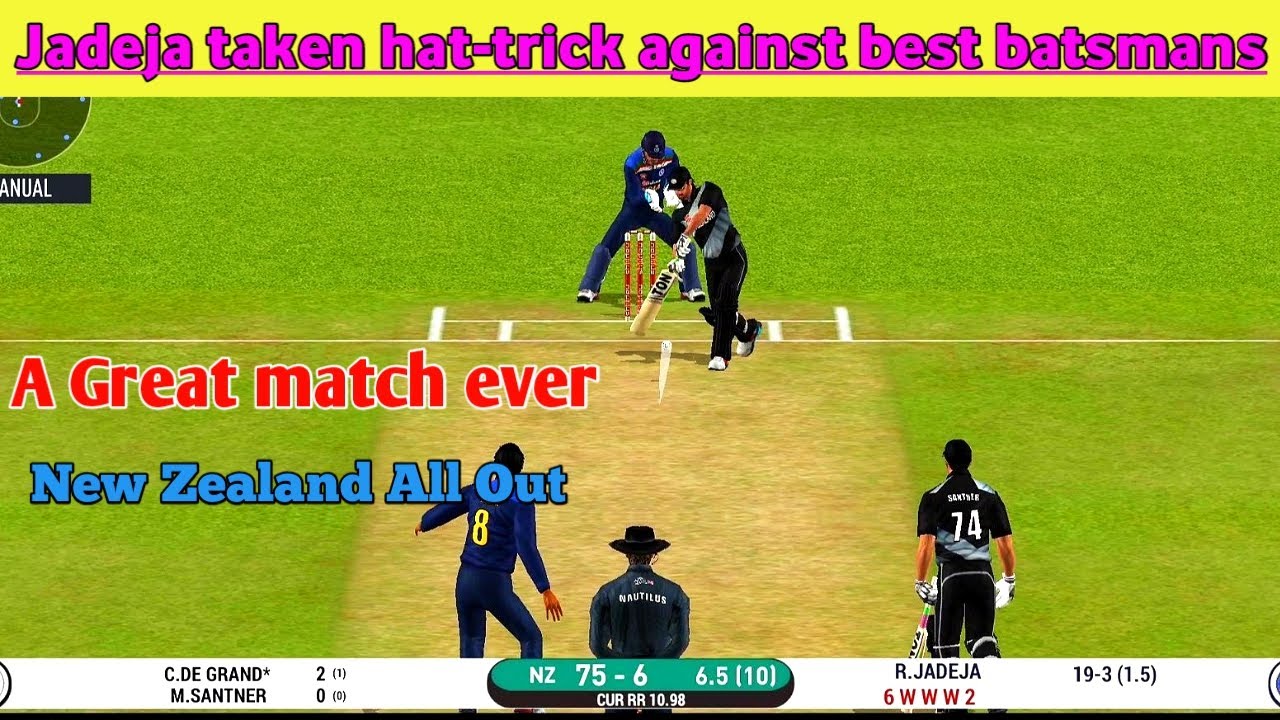 india vs new zealand match highlights | Jadeja best bowling | RC 20 | Real Cricket 20 Gameplay