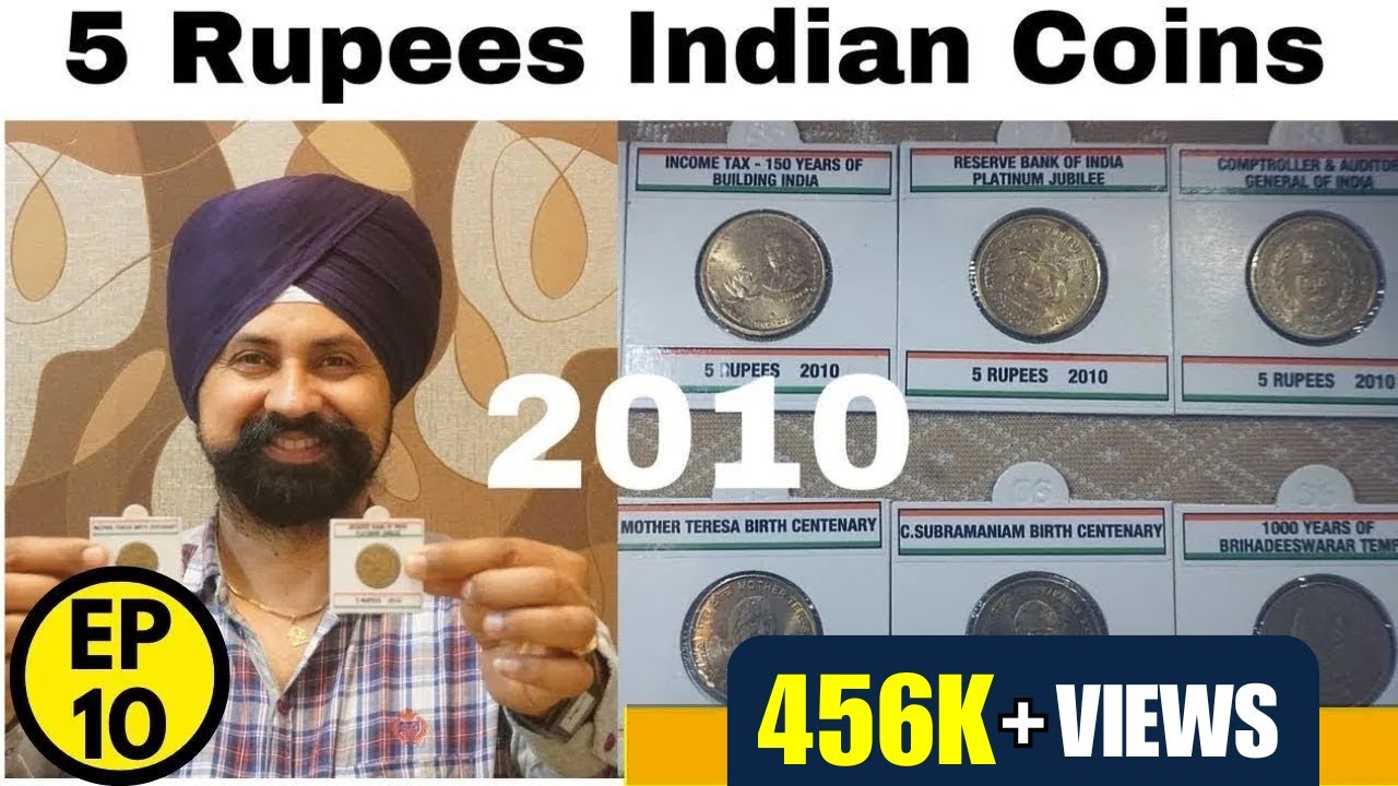 All 5 rs Indian coins 2010 5 rupees indian coins value #thecurrencypedia #rajgyanee #tcpep10 #viral