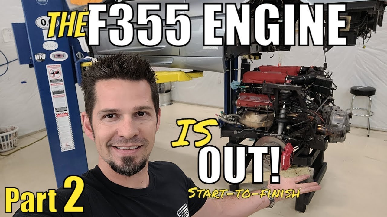 F355 Engine out ~ PART TWO ~ Start to finish Engine removal