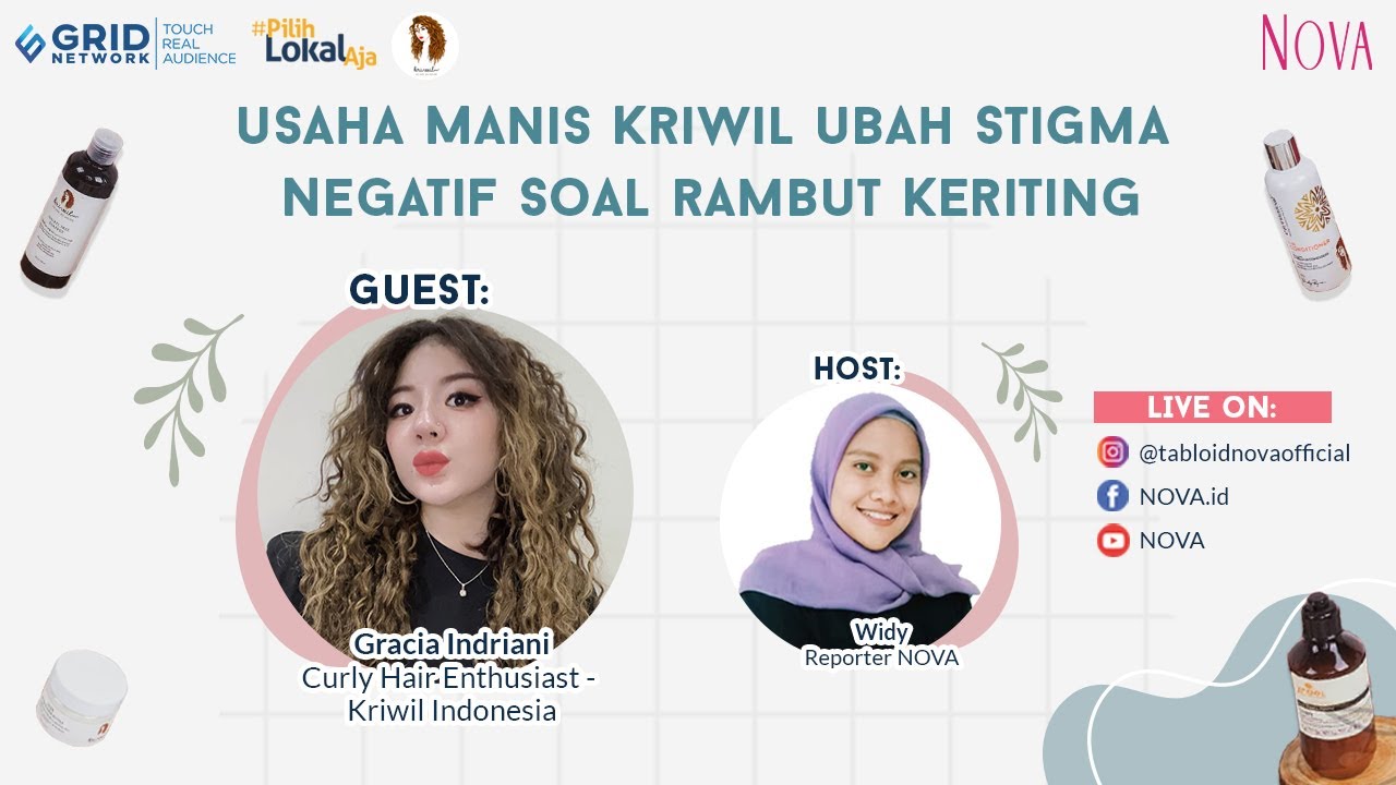 Kriwil Ubah Stigma Negatif Soal Rambut Keriting