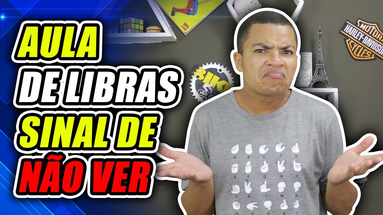 Aula de Libras - Sinal de 'Não Ver' | Frases Em Libras Para Iniciantes