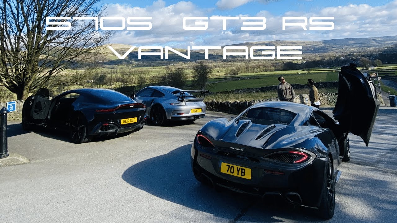 PORSCHE 911 GT3RS vs MCLAREN 570S vs ASTON MARTIN VANTAGE   #mrhelligso