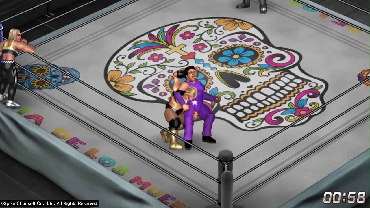 FIRE PRO WRESTLING WORLD Mona & D'vora VS Selena & Areliys