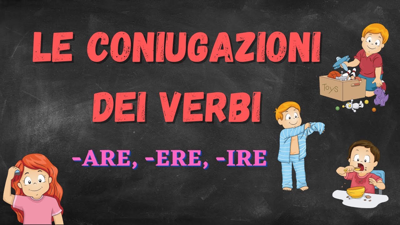 Le 3 coniugazioni dei verbi. Italiano classe 3°.