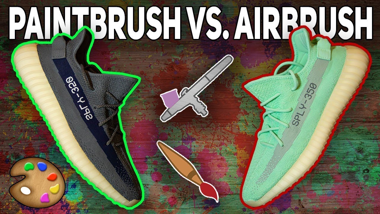 Как покрасить Yeezys | Аэрография против кисти