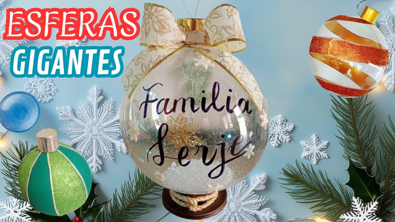 3 IDEAS de EFERAS NAVIDEÑAS GIGANTES🔴_ paso a paso / te sorprenderás🌲✨
