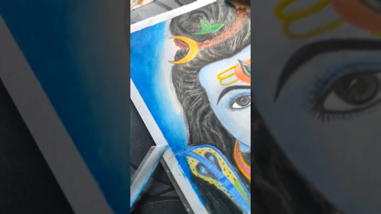 bhola mere 🙏,shiv ji drawing with colour pencil❤️,mahadev drawing easy#shortsfeed#mahadev#shorts#art
