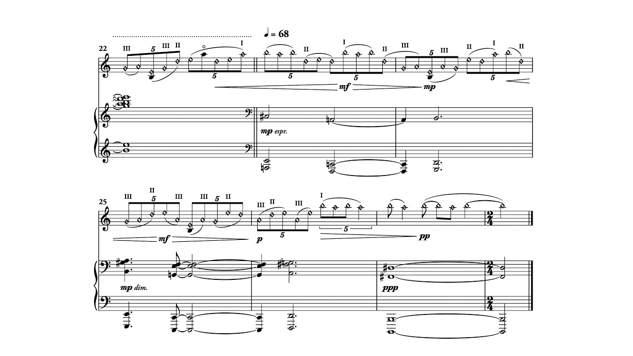 Sonata for Violin and Piano [score video]