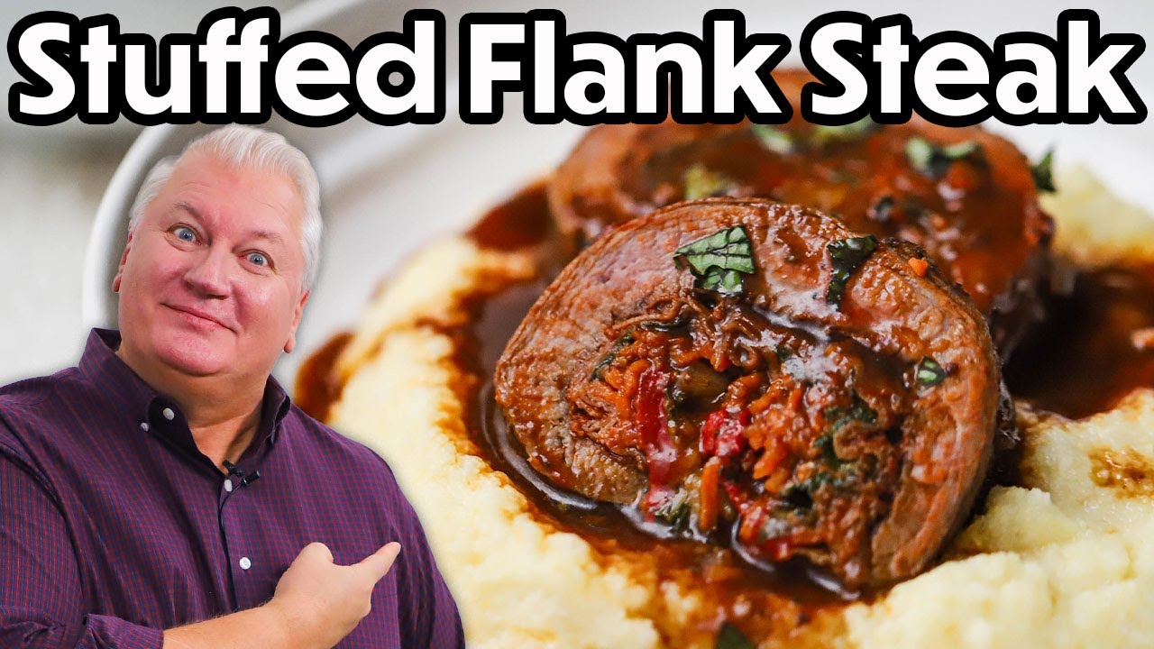 A SHOW-STOPPER Stuffed Flank Steak - Argentine-Style!