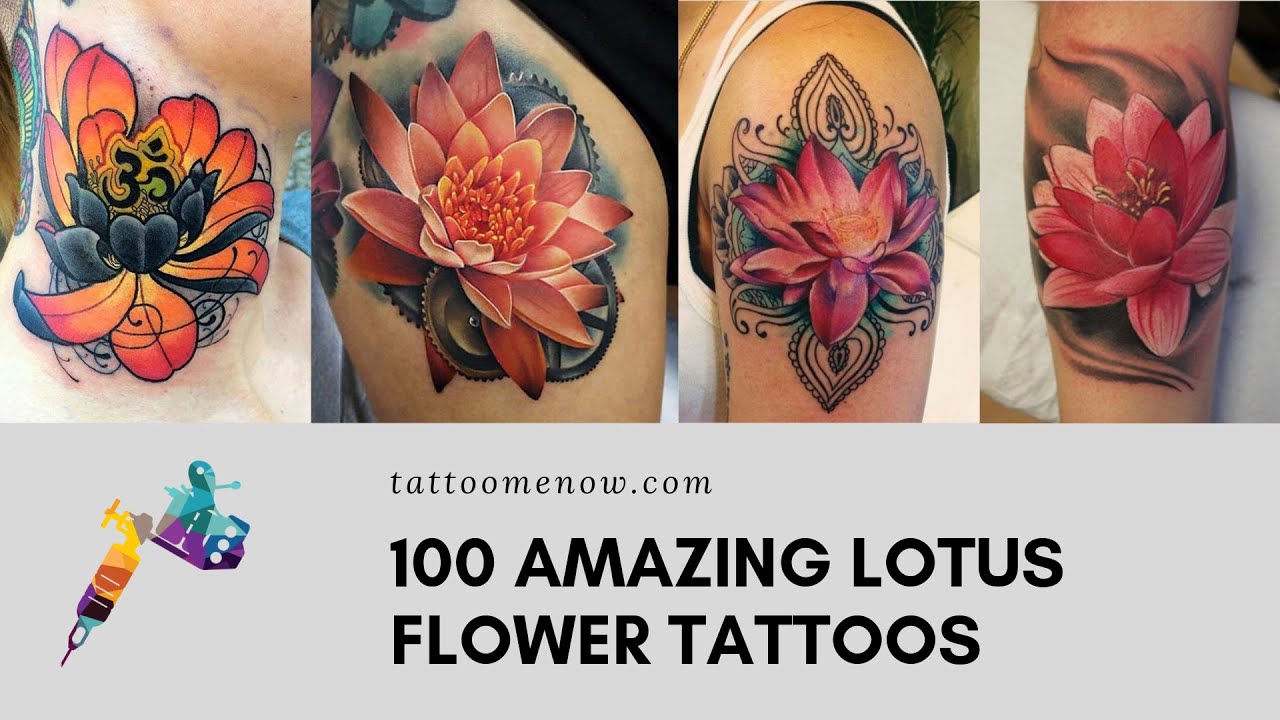 100 Lotus Flower Tattoo Designs and Ideas