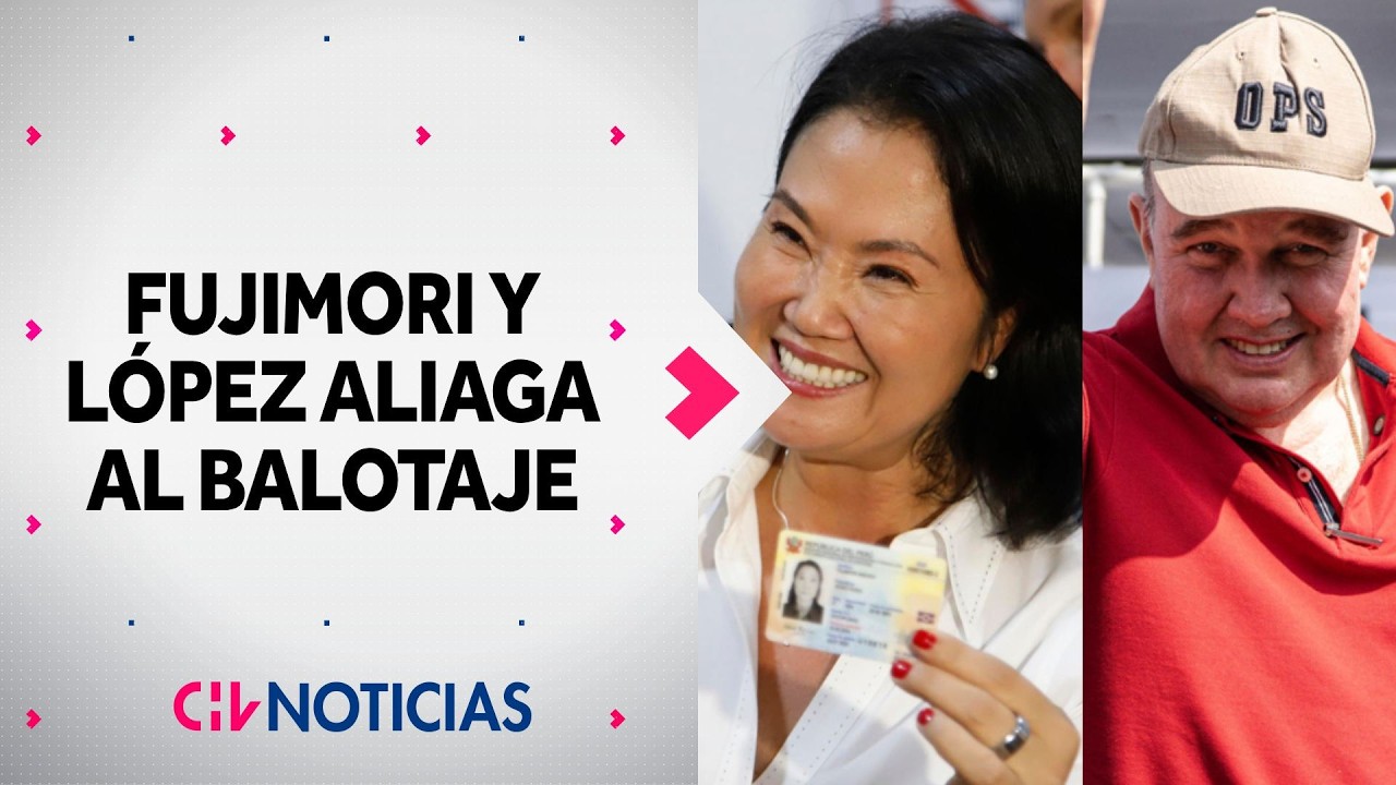 Keiko Fujimori y Rafael L&oacute;pez Aliaga se encaminan al balotaje tras complejos comicios en Per&uacute;