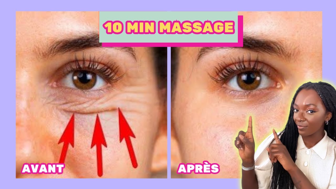 Massage Visage pour éliminer les rides, les cernes et les poches sous les yeux #faceyoga #skincare