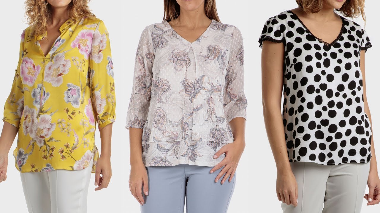 Blusas MODERNAS y BONITAS para MUJERES DE 50, 60, 70, 80 AÑOS BLUSAS DE MODA PARA SEÑORAS DE + DE 50