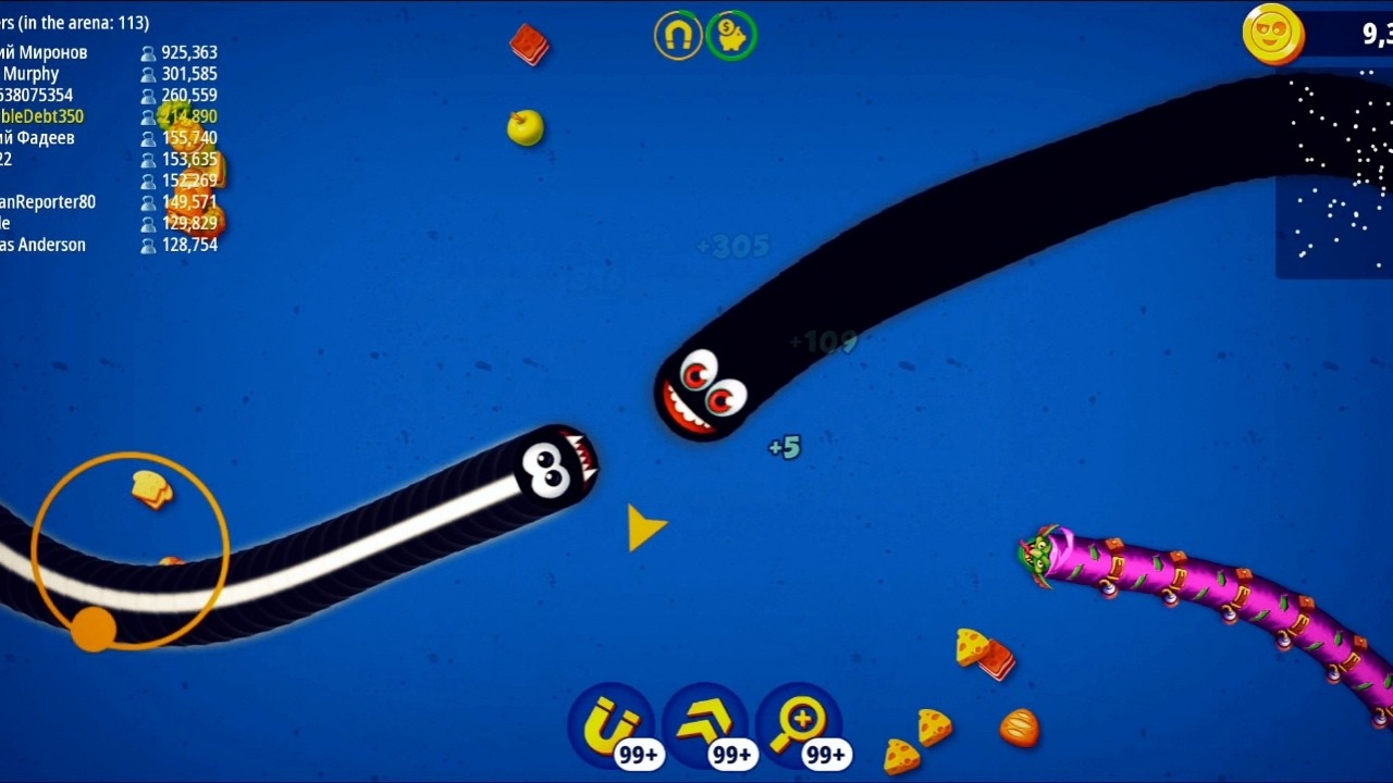 Worms Zone 🪱 gameplay level Mobile SNAKE #games