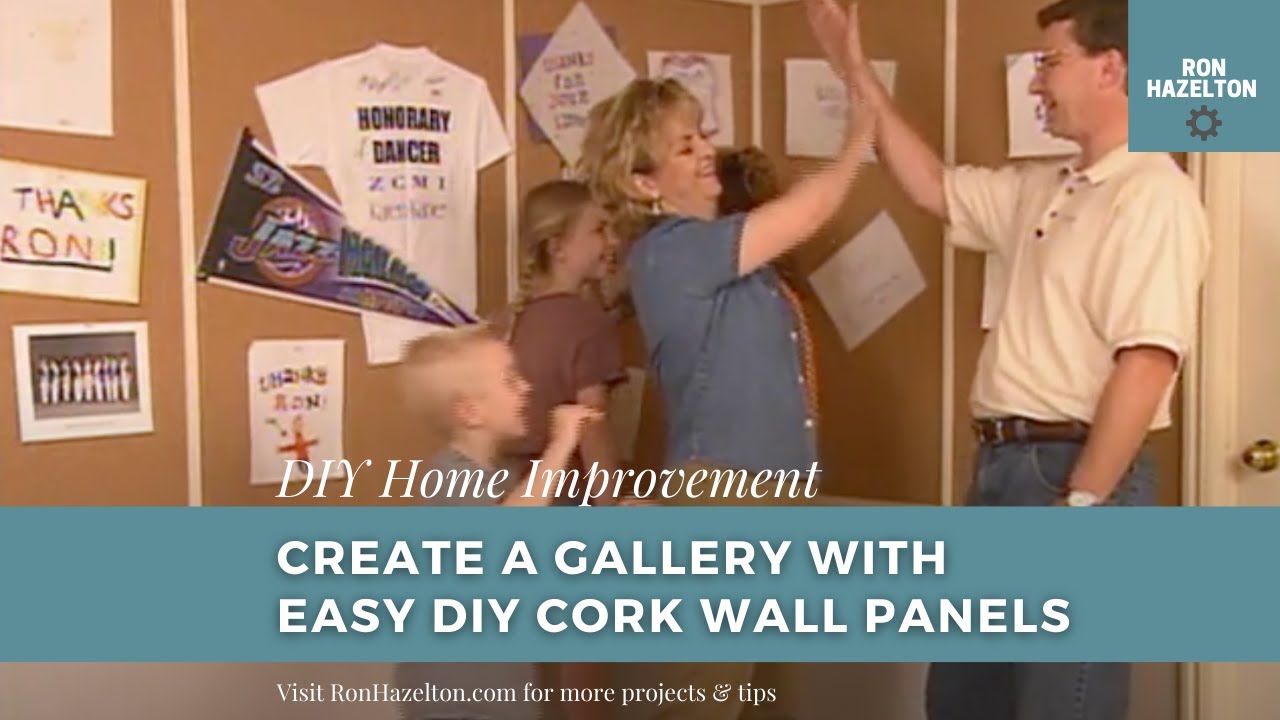 Easy DIY Cork Wall Panels Create a Gallery