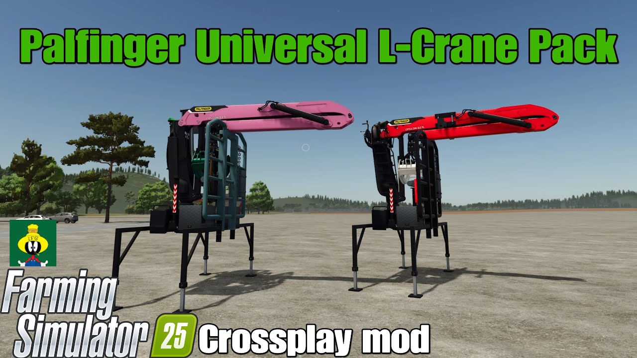 Palfinger Universal L-Crane Pack / кроссплатформенный мод FS25