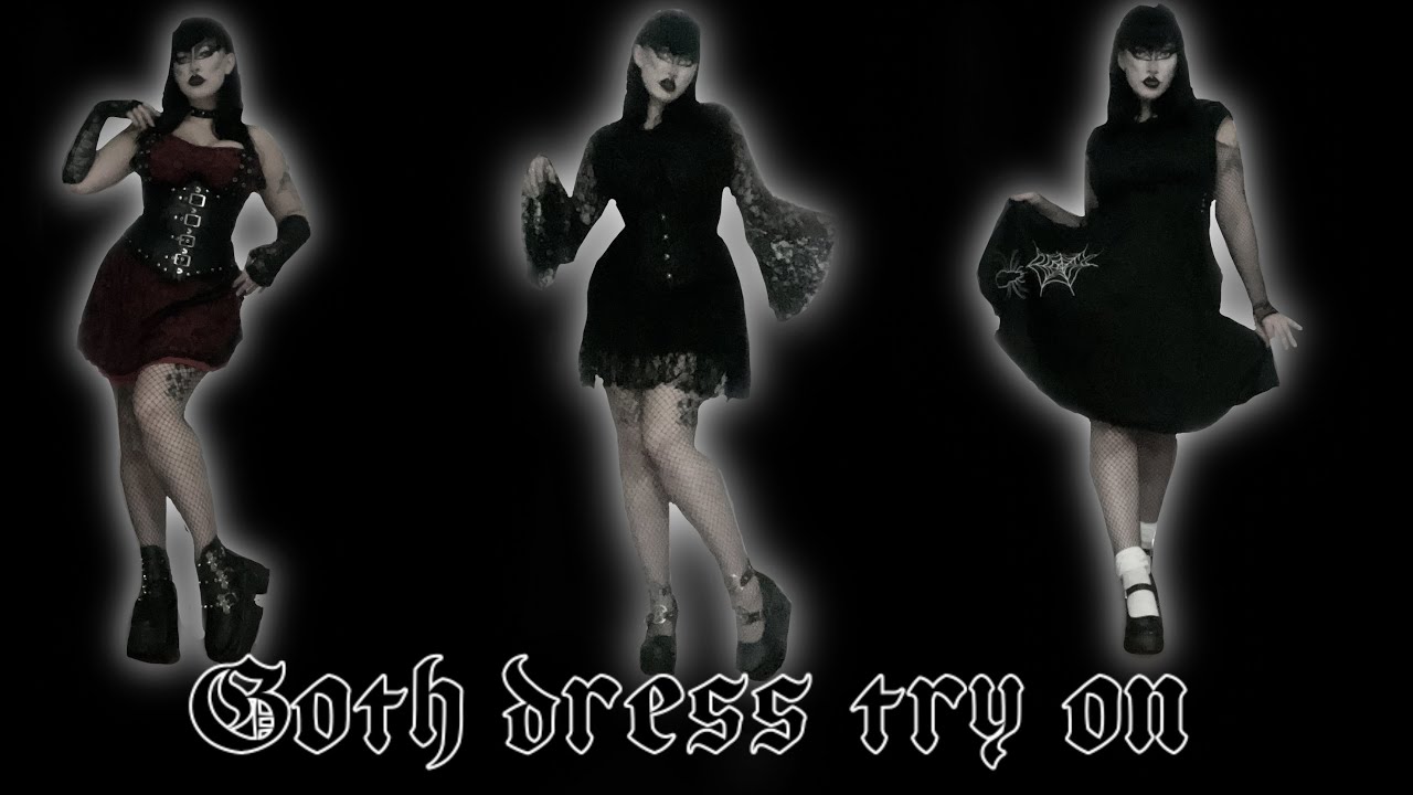 GOTH DRESS TRY ON Zapaka Halloween collection! 🎃👻