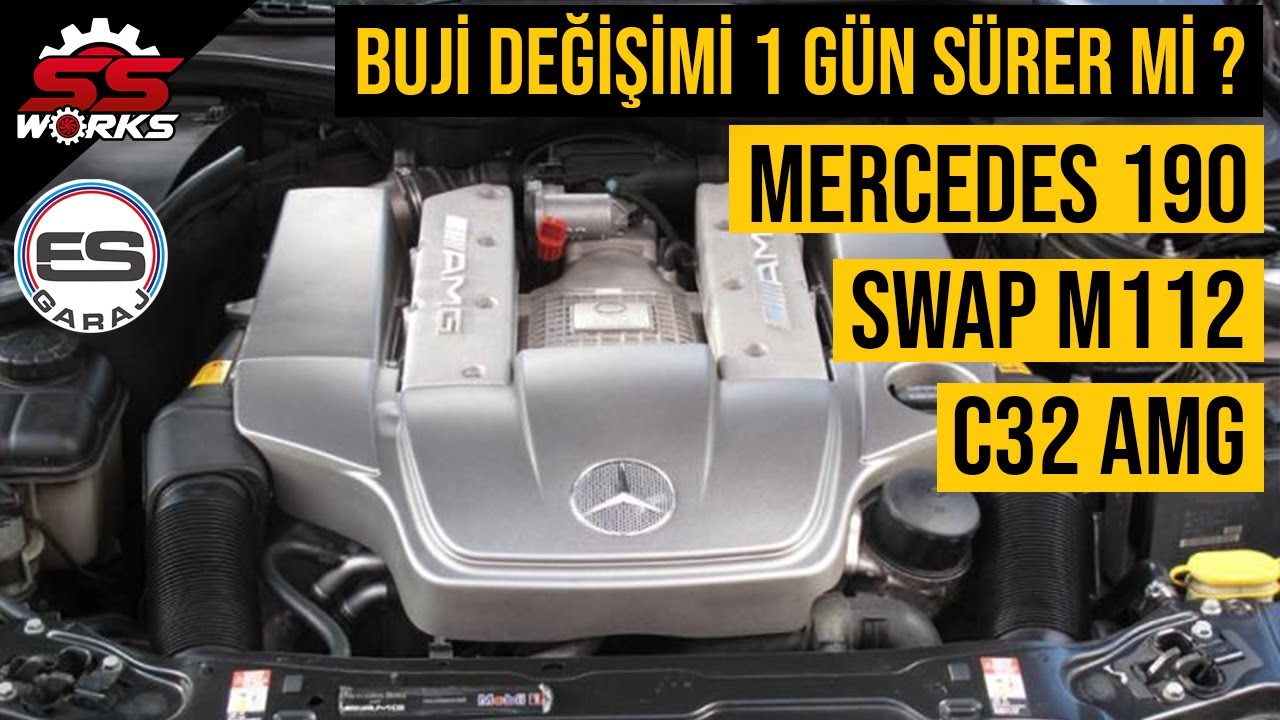 TR DE İLK Mİ ? (MERCEDES 190 SWAP M112 C32 AMG) SSWORKS ERAYSERVİS ESGARAJ