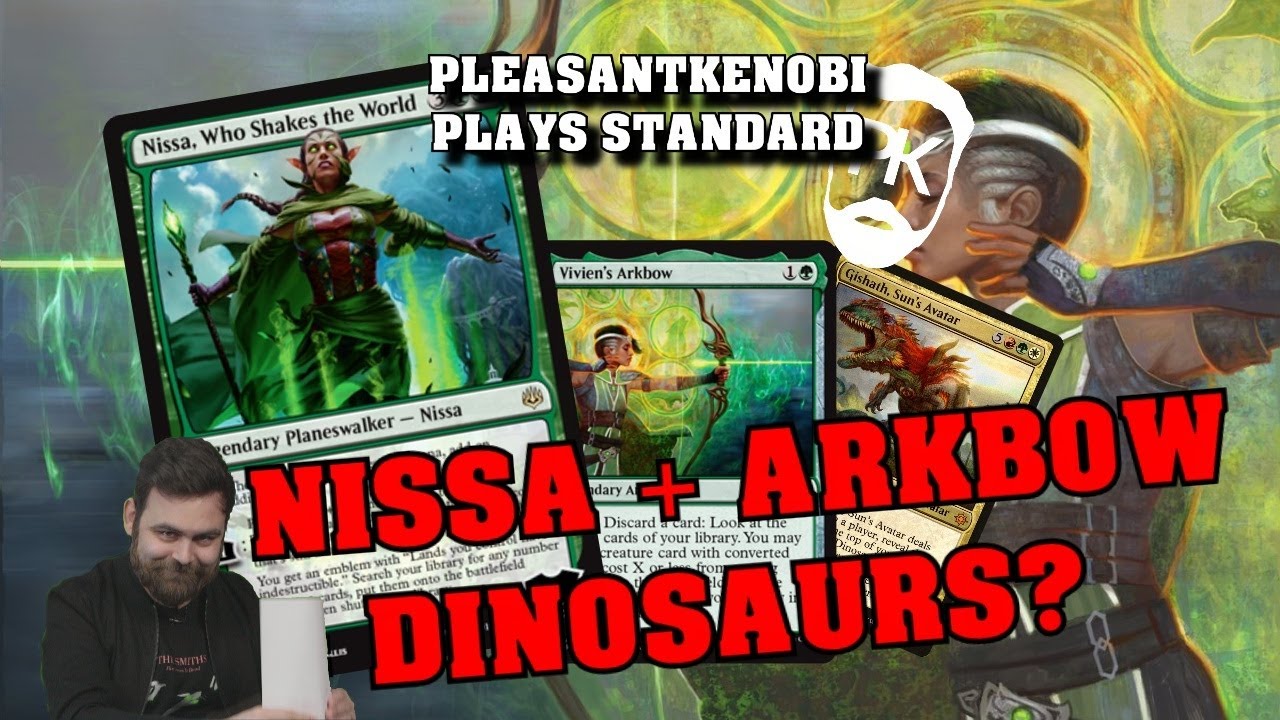 Колода с Nissa, Who Shakes the World + Arkbow &mdash; Стандартный формат &laquo;Война Искры&raquo; &mdash; MTG Arena