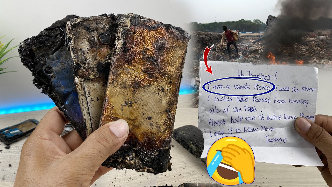I Restore a Burnt Phone for My Poor Fan – He's a Waste Picker🔥📱
