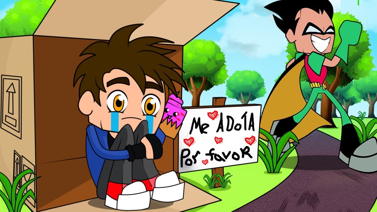 NINGUÉM quer adotar o BEBÊ TREVOR HERÓI no Mundo de JOVENS TITÃ em AÇÃO 𝗡𝗢 Minecraft