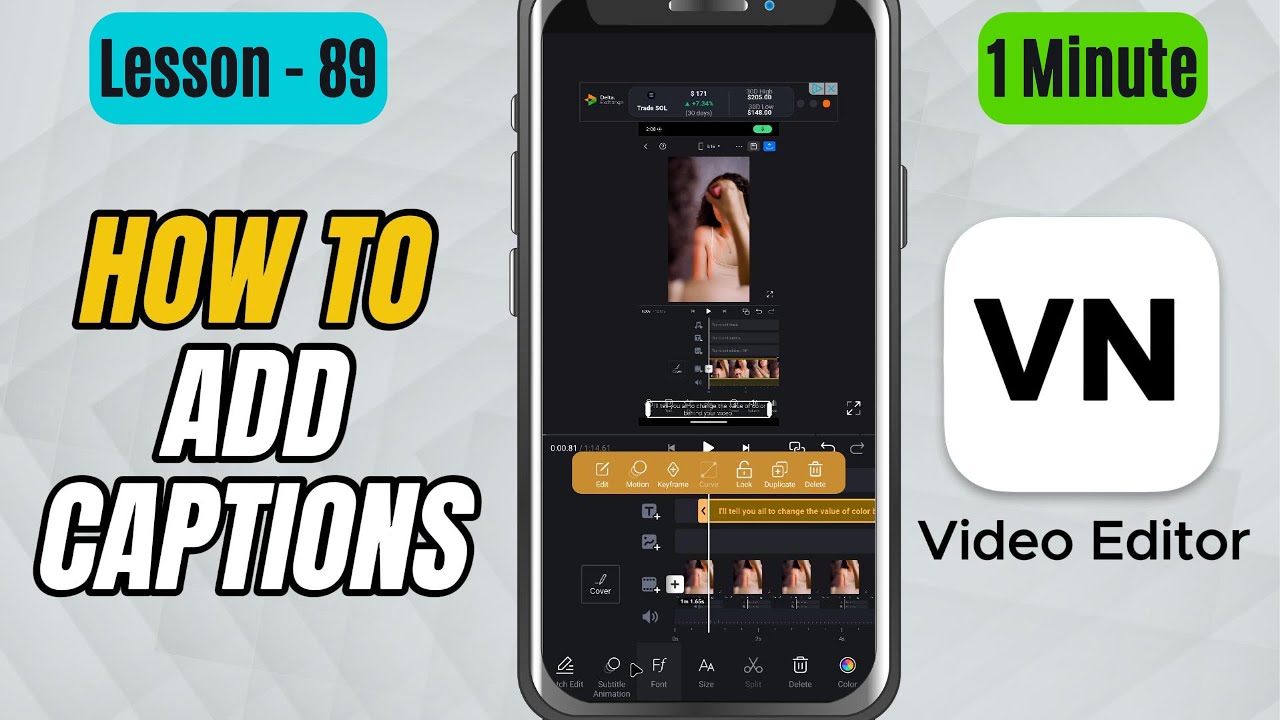 How to Add Auto Captions in VN Video Editor - Lesson 89 VN Video Editor Tutorial