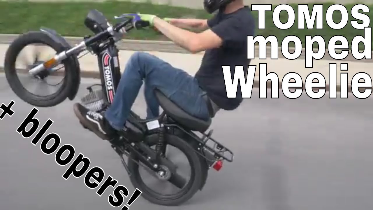 How to wheelie a moped + other moped tricks